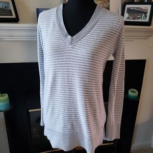 Tommy Hilfiger Striped V-neck Sweater